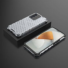 Coque Rebord Contour Silicone et Vitre Transparente Housse Etui 360 Degres AM2 pour Vivo V23 5G Blanc