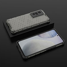 Coque Rebord Contour Silicone et Vitre Transparente Housse Etui 360 Degres AM2 pour Vivo X70 5G Noir