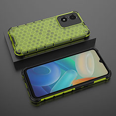 Coque Rebord Contour Silicone et Vitre Transparente Housse Etui 360 Degres AM2 pour Vivo Y02S Vert