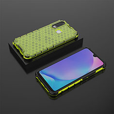 Coque Rebord Contour Silicone et Vitre Transparente Housse Etui 360 Degres AM2 pour Vivo Y11 Vert