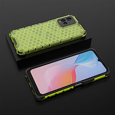 Coque Rebord Contour Silicone et Vitre Transparente Housse Etui 360 Degres AM2 pour Vivo Y21e Vert