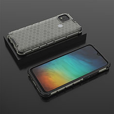 Coque Rebord Contour Silicone et Vitre Transparente Housse Etui 360 Degres AM2 pour Xiaomi POCO C3 Noir