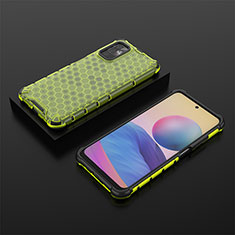 Coque Rebord Contour Silicone et Vitre Transparente Housse Etui 360 Degres AM2 pour Xiaomi POCO M3 Pro 5G Vert