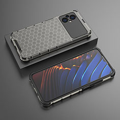 Coque Rebord Contour Silicone et Vitre Transparente Housse Etui 360 Degres AM2 pour Xiaomi Poco M5 4G Noir