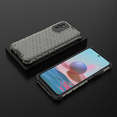 Coque Rebord Contour Silicone et Vitre Transparente Housse Etui 360 Degres AM2 pour Xiaomi Poco M5S Noir