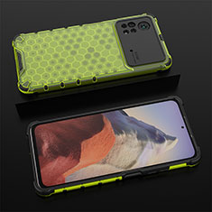 Coque Rebord Contour Silicone et Vitre Transparente Housse Etui 360 Degres AM2 pour Xiaomi Poco X4 Pro 5G Vert