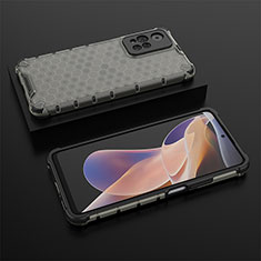 Coque Rebord Contour Silicone et Vitre Transparente Housse Etui 360 Degres AM2 pour Xiaomi Redmi Note 11 Pro+ Plus 5G Noir