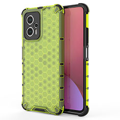 Coque Rebord Contour Silicone et Vitre Transparente Housse Etui 360 Degres AM2 pour Xiaomi Redmi Note 11T Pro 5G Vert