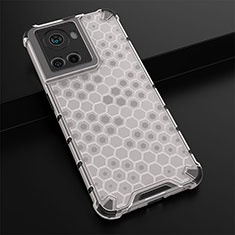 Coque Rebord Contour Silicone et Vitre Transparente Housse Etui 360 Degres AM3 pour OnePlus 10R 5G Blanc