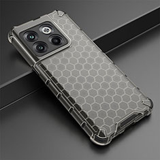 Coque Rebord Contour Silicone et Vitre Transparente Housse Etui 360 Degres AM3 pour OnePlus 10T 5G Noir