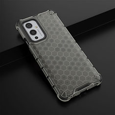 Coque Rebord Contour Silicone et Vitre Transparente Housse Etui 360 Degres AM3 pour OnePlus 9 5G Noir