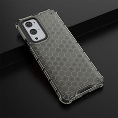 Coque Rebord Contour Silicone et Vitre Transparente Housse Etui 360 Degres AM3 pour OnePlus 9 Pro 5G Noir