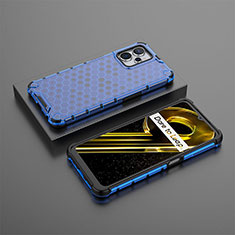 Coque Rebord Contour Silicone et Vitre Transparente Housse Etui 360 Degres AM3 pour Realme 10 5G Bleu