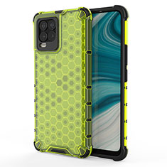 Coque Rebord Contour Silicone et Vitre Transparente Housse Etui 360 Degres AM3 pour Realme 8 4G Vert