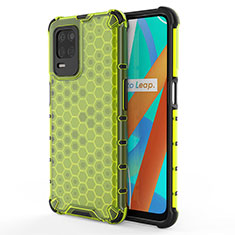 Coque Rebord Contour Silicone et Vitre Transparente Housse Etui 360 Degres AM3 pour Realme 8s 5G Vert