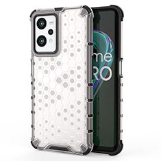 Coque Rebord Contour Silicone et Vitre Transparente Housse Etui 360 Degres AM3 pour Realme 9 5G Blanc