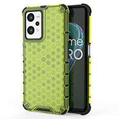 Coque Rebord Contour Silicone et Vitre Transparente Housse Etui 360 Degres AM3 pour Realme 9 5G Vert