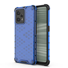 Coque Rebord Contour Silicone et Vitre Transparente Housse Etui 360 Degres AM3 pour Realme 9 Pro+ Plus 5G Bleu