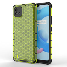 Coque Rebord Contour Silicone et Vitre Transparente Housse Etui 360 Degres AM3 pour Realme C20 Vert