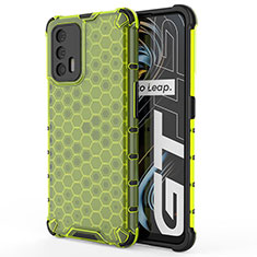 Coque Rebord Contour Silicone et Vitre Transparente Housse Etui 360 Degres AM3 pour Realme GT Master 5G Vert