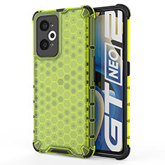 Coque Rebord Contour Silicone et Vitre Transparente Housse Etui 360 Degres AM3 pour Realme GT Neo 3T 5G Vert