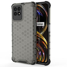 Coque Rebord Contour Silicone et Vitre Transparente Housse Etui 360 Degres AM3 pour Realme Narzo 50 4G Noir