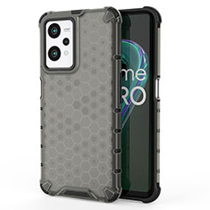 Coque Rebord Contour Silicone et Vitre Transparente Housse Etui 360 Degres AM3 pour Realme Q5 5G Noir