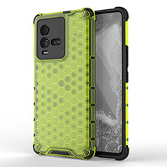 Coque Rebord Contour Silicone et Vitre Transparente Housse Etui 360 Degres AM3 pour Vivo iQOO 10 5G Vert