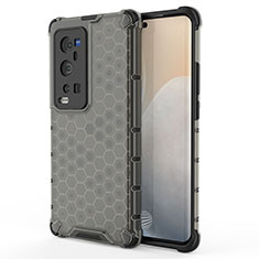 Coque Rebord Contour Silicone et Vitre Transparente Housse Etui 360 Degres AM3 pour Vivo X60 Pro+ Plus 5G Noir