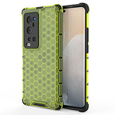 Coque Rebord Contour Silicone et Vitre Transparente Housse Etui 360 Degres AM3 pour Vivo X60 Pro+ Plus 5G Vert