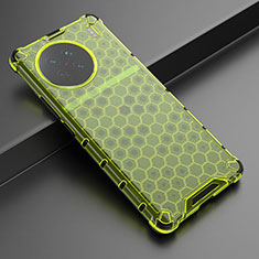 Coque Rebord Contour Silicone et Vitre Transparente Housse Etui 360 Degres AM3 pour Vivo X90 5G Vert