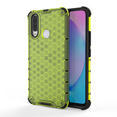 Coque Rebord Contour Silicone et Vitre Transparente Housse Etui 360 Degres AM3 pour Vivo Y11 Vert