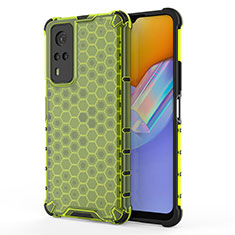 Coque Rebord Contour Silicone et Vitre Transparente Housse Etui 360 Degres AM3 pour Vivo Y31 (2021) Vert