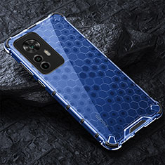 Coque Rebord Contour Silicone et Vitre Transparente Housse Etui 360 Degres AM3 pour Xiaomi Mi 12T Pro 5G Bleu