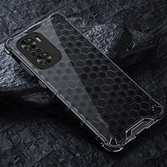 Coque Rebord Contour Silicone et Vitre Transparente Housse Etui 360 Degres AM3 pour Xiaomi Poco F3 5G Noir