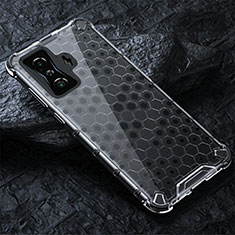 Coque Rebord Contour Silicone et Vitre Transparente Housse Etui 360 Degres AM3 pour Xiaomi Poco F4 GT 5G Blanc