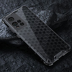 Coque Rebord Contour Silicone et Vitre Transparente Housse Etui 360 Degres AM3 pour Xiaomi Poco X4 NFC Noir