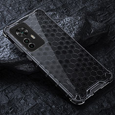 Coque Rebord Contour Silicone et Vitre Transparente Housse Etui 360 Degres AM3 pour Xiaomi Redmi K50 Ultra 5G Noir