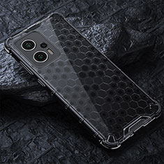 Coque Rebord Contour Silicone et Vitre Transparente Housse Etui 360 Degres AM3 pour Xiaomi Redmi K50i 5G Noir