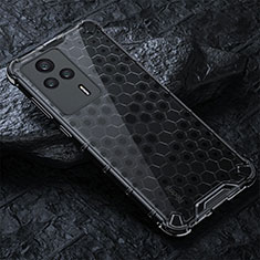 Coque Rebord Contour Silicone et Vitre Transparente Housse Etui 360 Degres AM3 pour Xiaomi Redmi K60E 5G Noir