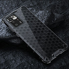 Coque Rebord Contour Silicone et Vitre Transparente Housse Etui 360 Degres AM3 pour Xiaomi Redmi Note 10 Pro 5G Noir