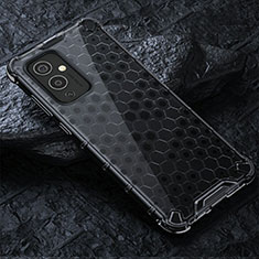 Coque Rebord Contour Silicone et Vitre Transparente Housse Etui 360 Degres AM4 pour OnePlus 9 5G Noir