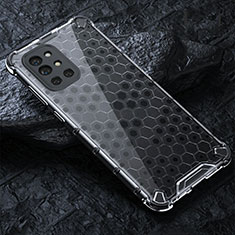 Coque Rebord Contour Silicone et Vitre Transparente Housse Etui 360 Degres AM4 pour OnePlus 9R 5G Gris