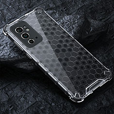 Coque Rebord Contour Silicone et Vitre Transparente Housse Etui 360 Degres AM4 pour OnePlus 9RT 5G Gris