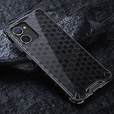 Coque Rebord Contour Silicone et Vitre Transparente Housse Etui 360 Degres AM4 pour Realme 10S 5G Noir