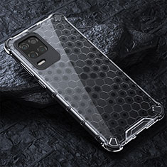 Coque Rebord Contour Silicone et Vitre Transparente Housse Etui 360 Degres AM4 pour Realme 8 5G Gris