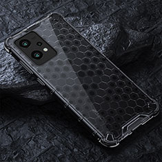 Coque Rebord Contour Silicone et Vitre Transparente Housse Etui 360 Degres AM4 pour Realme 9 4G Noir