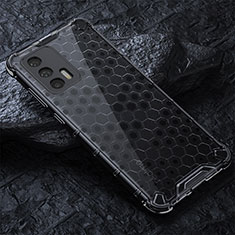 Coque Rebord Contour Silicone et Vitre Transparente Housse Etui 360 Degres AM4 pour Realme GT 5G Noir