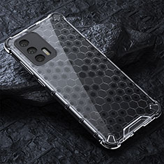 Coque Rebord Contour Silicone et Vitre Transparente Housse Etui 360 Degres AM4 pour Realme Q3 Pro 5G Gris