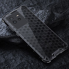 Coque Rebord Contour Silicone et Vitre Transparente Housse Etui 360 Degres AM4 pour Vivo iQOO Neo6 5G Noir